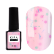 База Kira Nails Lollypop Base №005 ніжно-рожева з кольоровими крихтами, 6 мл