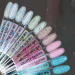 Фото 2 - База Kira Nails Lollypop Base №006 блакитна з кольоровими крихтами та соломкою,6 мл