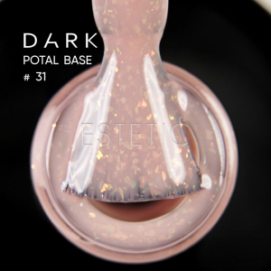 База Dark Pro Base Potal 31, 15 мл тілесний з поталлю червоного золота