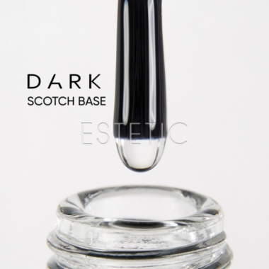 База DARK Scotch Base под твердые материалы и наращивания типсами, 15 мл