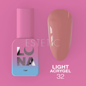 Рідкий гель Luna Light Acrygel №32 кава з молоком холодний,13 мл