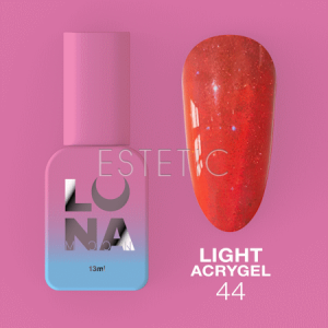 Жидкий гель Luna Light Acrygel №44 светоотражающий оранжевый,13 мл
