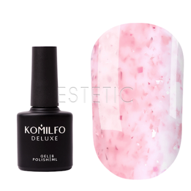 База Komilfo Potal Base P017 молочно-рожевий з ніжно-рожевою поталлю, 8 мл