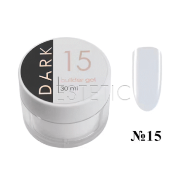 Гель DARK Builder Gel №15 моделюючий молочний, 30 мл