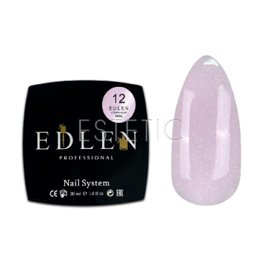 База Edlen Cover base №12 Opal молочно-розовая с золотисто-розовым шиммером, 30 мл