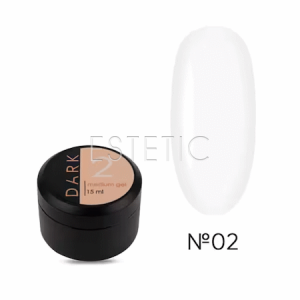 Рідкий гель DARK Medium Gel №02 молочно-білий,15 мл
