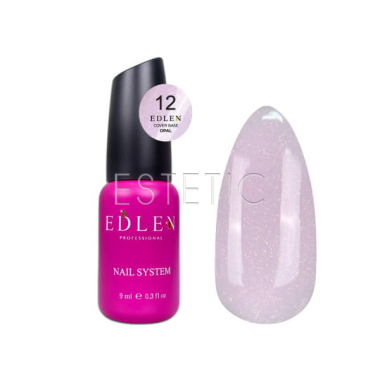 База Edlen Cover base №12 Opal молочно-розовая с золотисто-розовым шиммером, 9 мл