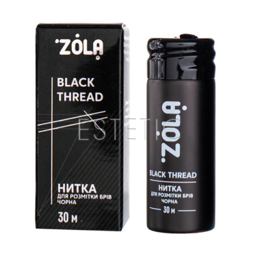 Нить для разметки бровей ZOLA Black Thread черная 30 м