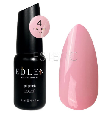 Гель-лак Edlen Color №004 пудровий рожевий, 9 мл