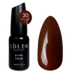 Гель-лак Edlen Color №030 темно-коричневий, емаль, 9 мл