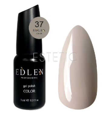 Гель-лак Edlen Color №037 світлий сіро-бежевий, емаль, 9 мл