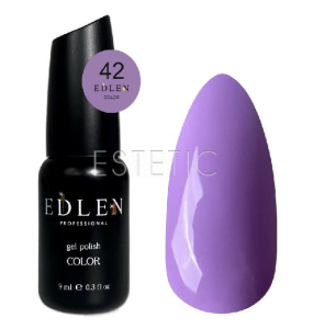 Гель-лак Edlen Color №042 лавандовый теплый, эмаль, 9 мл