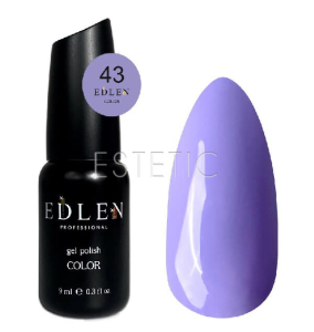 Гель-лак Edlen Color №043 лавандовый холодный, эмаль, 9 мл