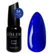 Гель-лак Edlen Color №054 синій електрик, емаль, 9 мл