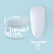 Гель LUNA Premium Gel 02 для наращивания белый, 30 мл