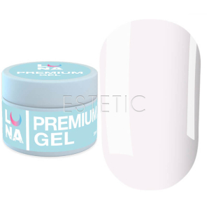 Гель LUNA  Premium Gel 11 для нарощування яскравий білий,30 мл