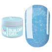 Гель LUNA Diamond Gel 07 моделирующий бледно-голубой с блестками хамелеон,15 мл