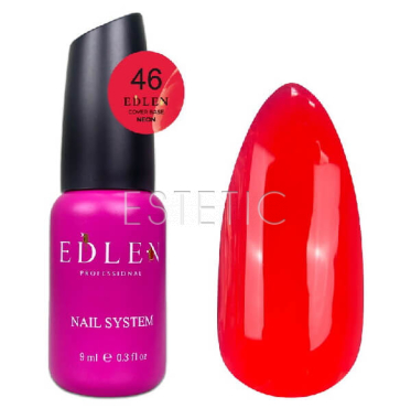 База Edlen Cover base №46 Neon камуфлирующая неоновый красный, 9 мл