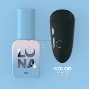Гель-лак LUNA Color №117 глибокий темно-зелений, 13 мл