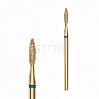 Фреза алмазна Пламя острое синее GOLD GLprof  BLUE d=2.1мм, L=8,0мм 243R.524.021Q 