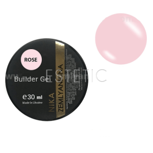 Гель камуфлирующий Nika Zemlyanikina Builder Gel Rose розовый, 30 мл