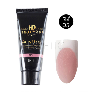 Акрил гель HD Hollywood  Acryl Gel 05 чайна троянда, 30 мл