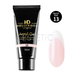 Акрил гель HD Hollywood  Acryl Gel 13 молочно-рожевий, 30 мл