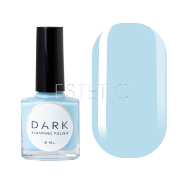 Лак для стемпінгу DARK Stamping polish №13 небесний світло-блакитний, 8 мл