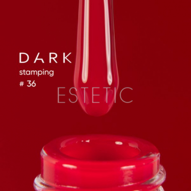 Лак для стемпінгу DARK Stamping polish №36 феррарі червоний, 8 мл