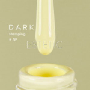 Лак для стемпинга DARK Stamping polish №39 лимонный, 8 мл