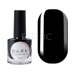 Лак для стемпинга DARK Stamping polish №01 черный STICKY, 8 мл