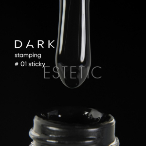 Лак для стемпинга DARK Stamping polish №01 черный STICKY, 8 мл