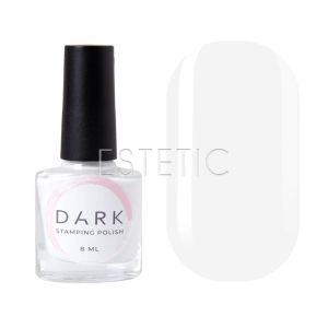 Лак для стемпинга DARK Stamping polish №02 белый STICKY, 8 мл
