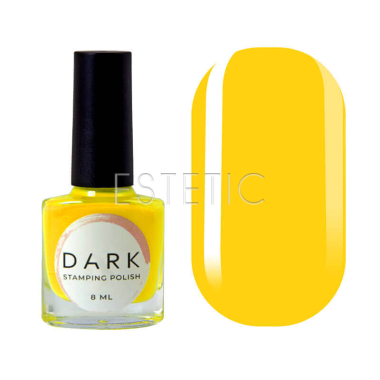 Лак для стемпинга DARK Stamping polish №05 желтый, 8 мл