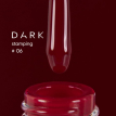 Лак для стемпинга DARK Stamping polish №06 красный, 8 мл