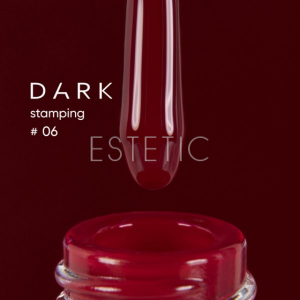 Лак для стемпинга DARK Stamping polish №06 красный, 8 мл