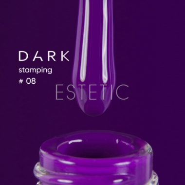 Лак для стемпинга DARK Stamping polish №08 фиолетовый, 8 мл