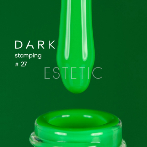 Лак для стемпинга DARK Stamping polish №27 неоновый зеленый, 8 мл