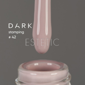 Лак для стемпинга DARK Stamping polish №42 светло-серый, 8 мл 
