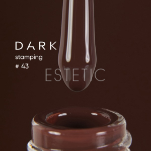 Лак для стемпинга DARK Stamping polish №43 коричневый, 8 мл