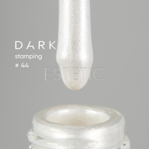 Лак для стемпінгу DARK Stamping polish №44 білий перламутровий, 8 мл