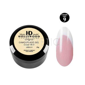 Hollywood Camouflage Gel Cover № 9 камуфлюючий гель ніжно-рожевий, 25 мл