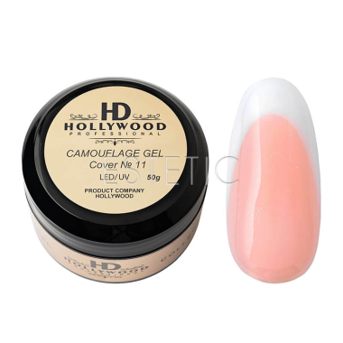 Hollywood Camouflage Gel Cover №11 камуфлюючий гель світлий бежево-рожевий, 50 мл