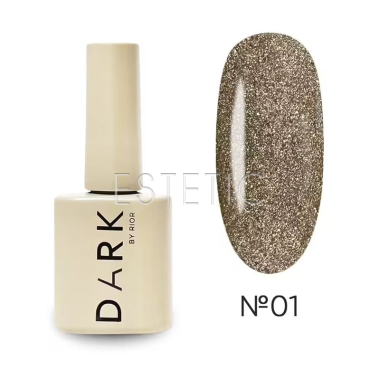 Гель-лак Dark gel polish Night Cat 01 світловідбиваюче котяче око шампань,10 мл