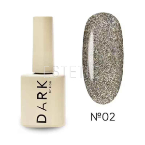 Гель-лак Dark gel polish Night Cat 02 светоотражающее кошачье белое золото с голографиком,10 мл
