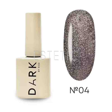 Гель-лак Dark gel polish Night Cat 04 світловідбиваюче котяче око рожеве золото з голографіком,10 мл