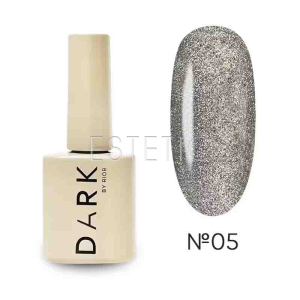 Гель-лак Dark gel polish Night Cat 05 світловідбиваюче котяче око срібло з крихтами,10 мл
