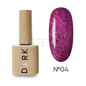 Гель-лак Dark gel polish Cat Eye 04 хрустальный кошачий глаз винный, 10 мл