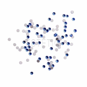 Komilfo Стрази копія Сваровськи Cobalt AB, розмір 4, 100 шт. в упаковці