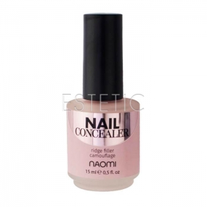 Naomi Nail Concealer - Базовое камуфлирующее покрытие для ногтей, 15 мл